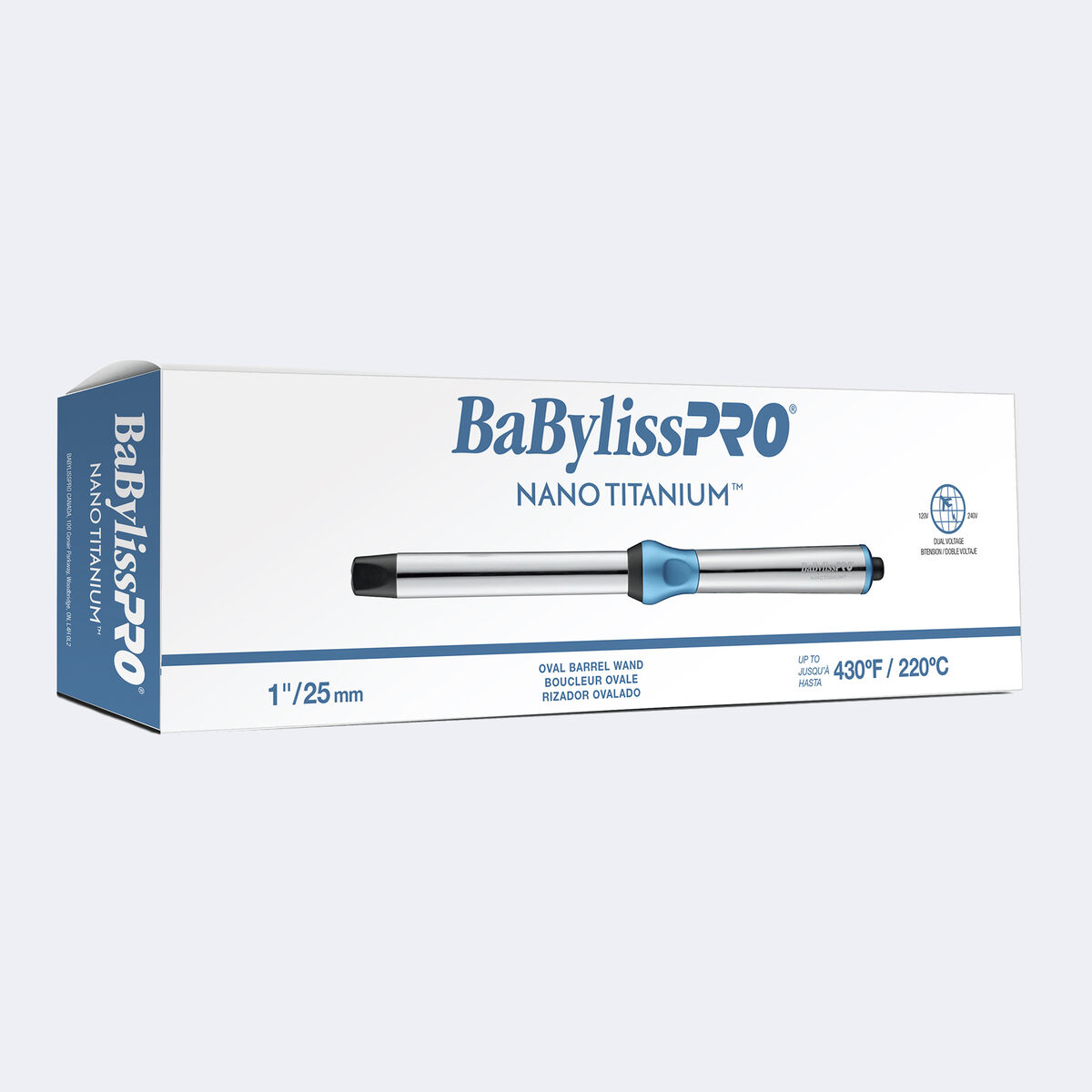 BaBylissPRO&reg; Nano Titanium&trade; 1" Oval Barrel Curling Wand, , large 3