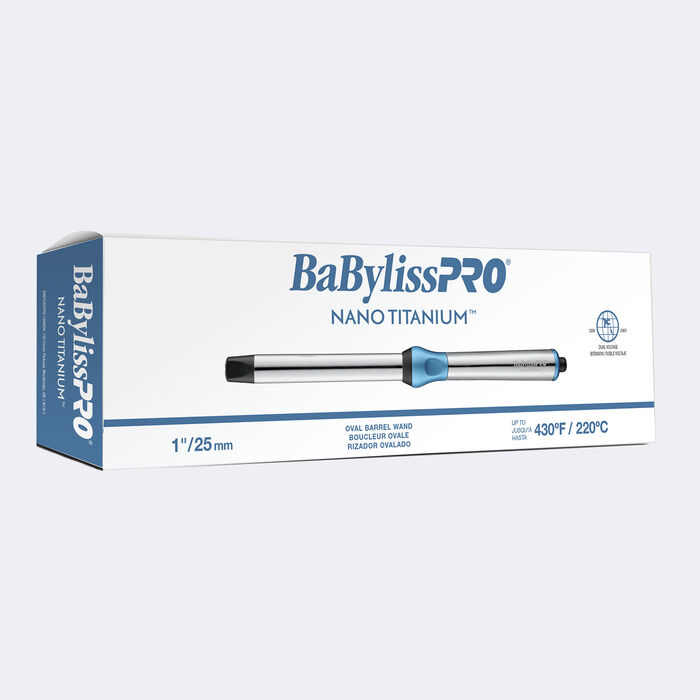 BaBylissPRO® Nano Titanium™ 1" Oval Barrel Curling Wand, , hi-res image number 1