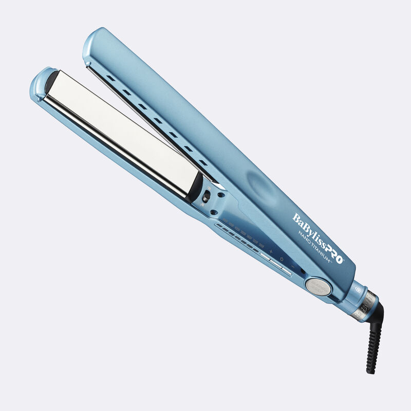 BaBylissPRO&reg; Nano Titanium&trade; Professional Extended 1-1/4" Ionic Flat Iron, , hi-res