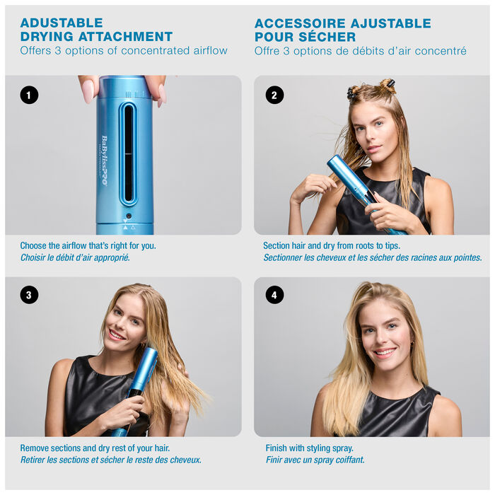 BaBylissPRO® Nano Titanium™ STYLE/SWITCH™ Ionic Multi-Styler & Dryer, , hi-res image number 3