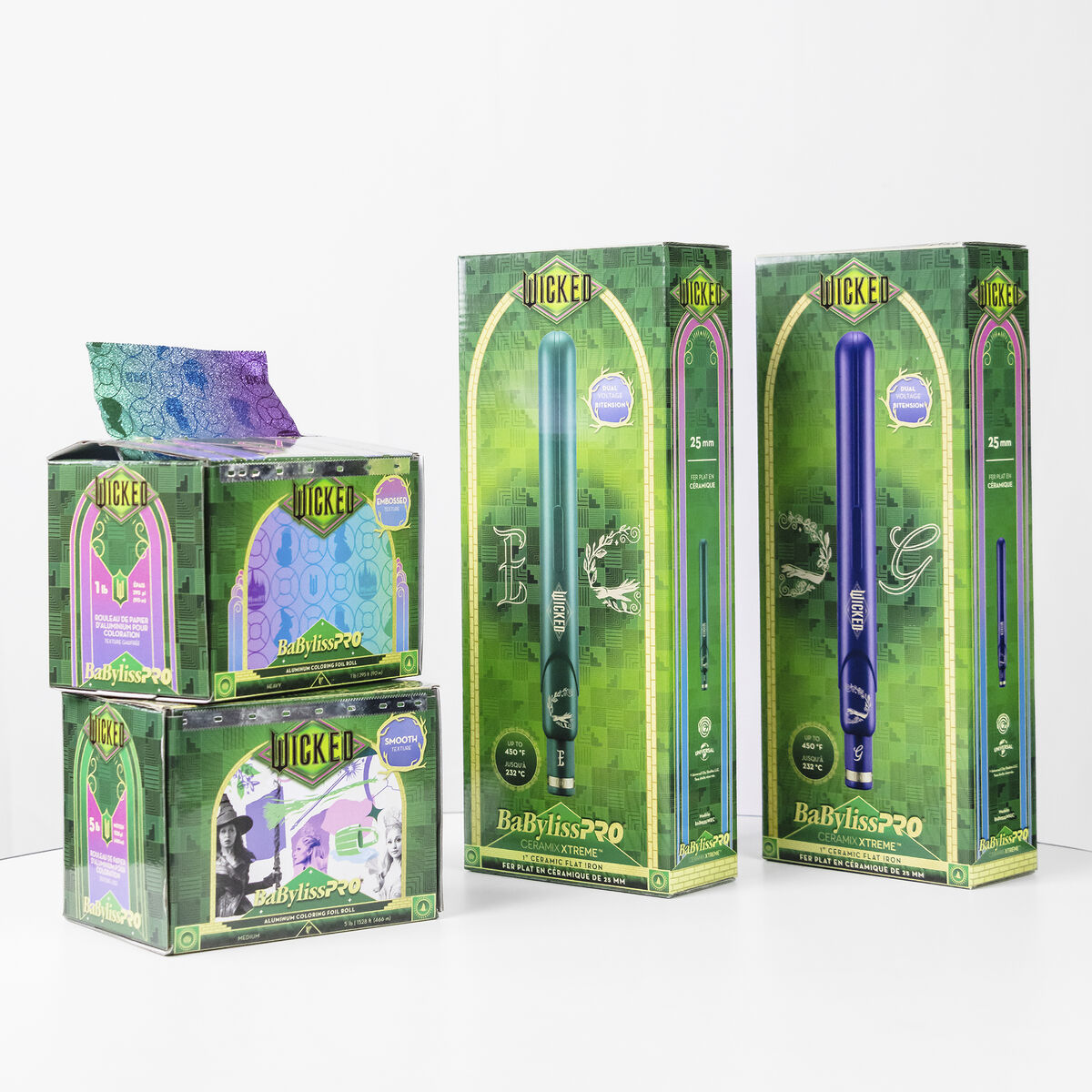 BaBylissPRO&reg; Ceramix Xtreme&trade; Wicked: For Good Elphaba 1" Flat Iron, , hi-res 8