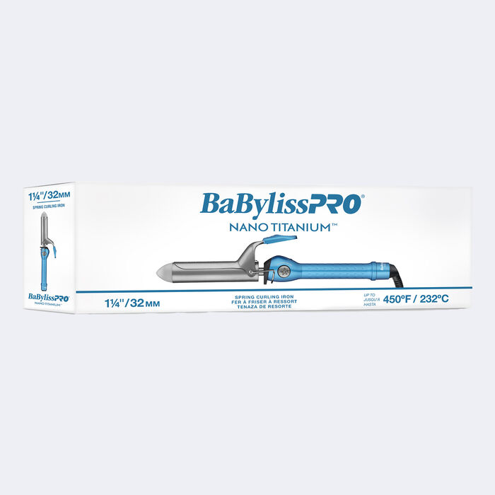 BaBylissPRO® Nano Titanium™ 1-1/4" Curling Iron, , hi-res image number 1