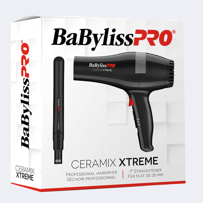 BaBylissPRO® Ceramix Xtreme™ Hairdryer and Flat Iron Duo, , hi-res image number 1