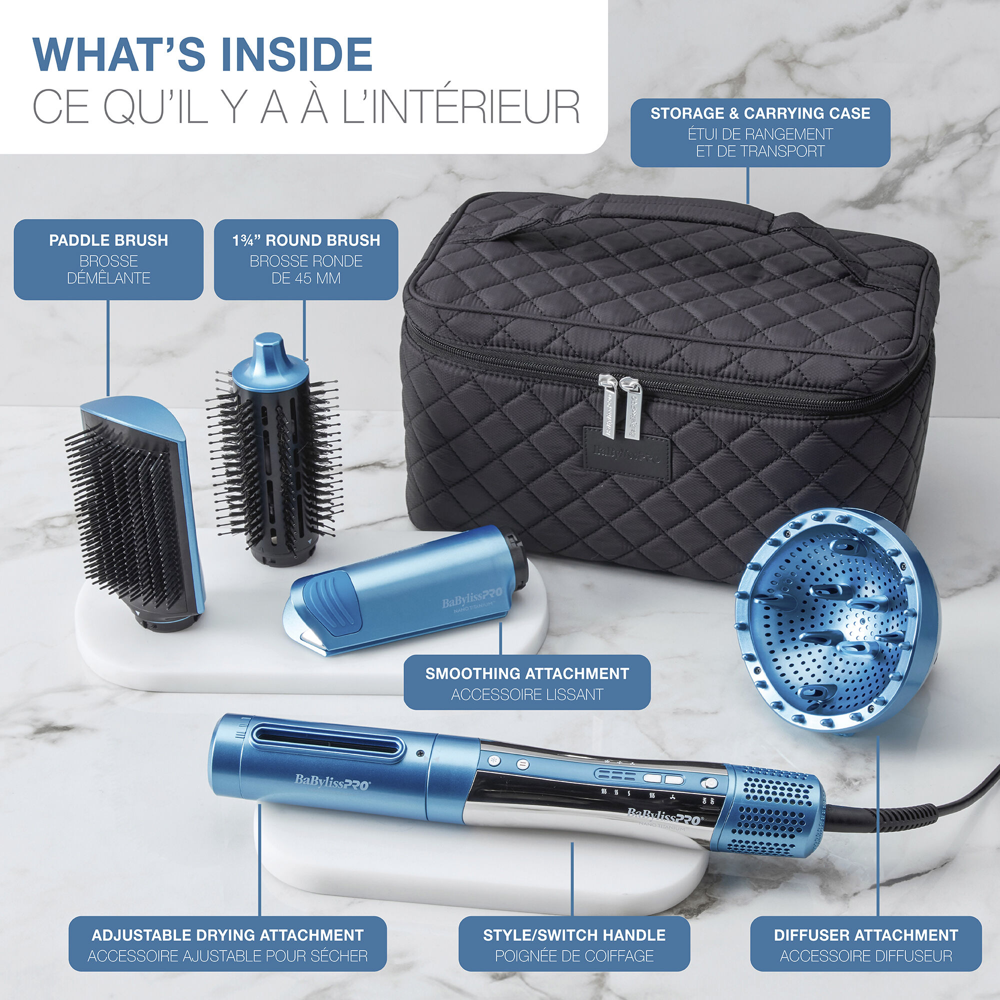 BaBylissPRO® Nano Titanium™ STYLE/SWITCH™ Ionic Multi-Styler & Dryer