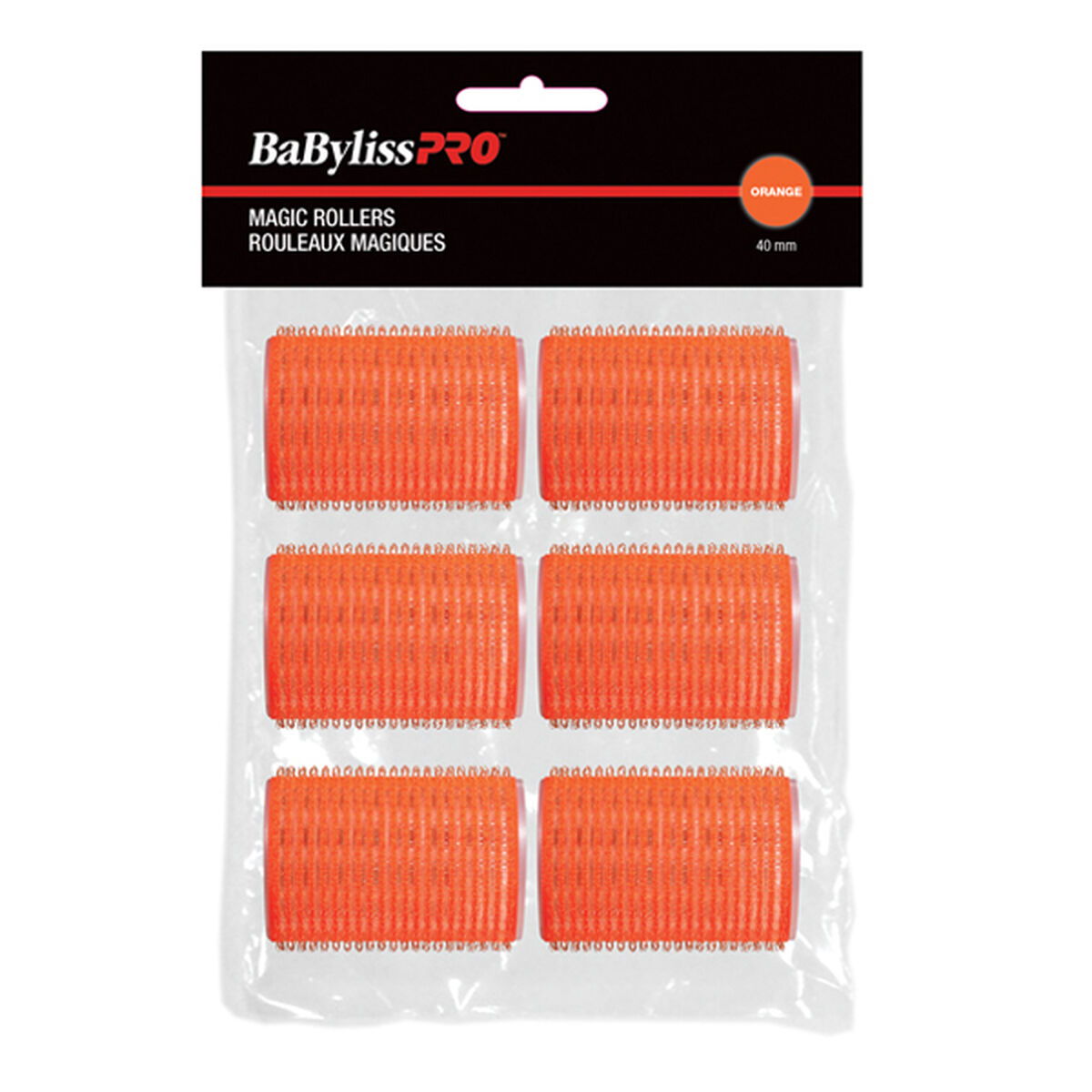 BaBylissPRO&reg; ROULEAUX &laquo; MAGIQUES &raquo; AUTOFIXANTS (Orange, 40 mm), , large 2