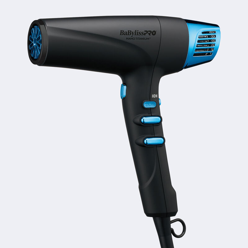 BaBylissPRO&reg; Nano Titanium&trade; Dual Ionic High-Speed Hairdryer (Midnight Blue), , medium