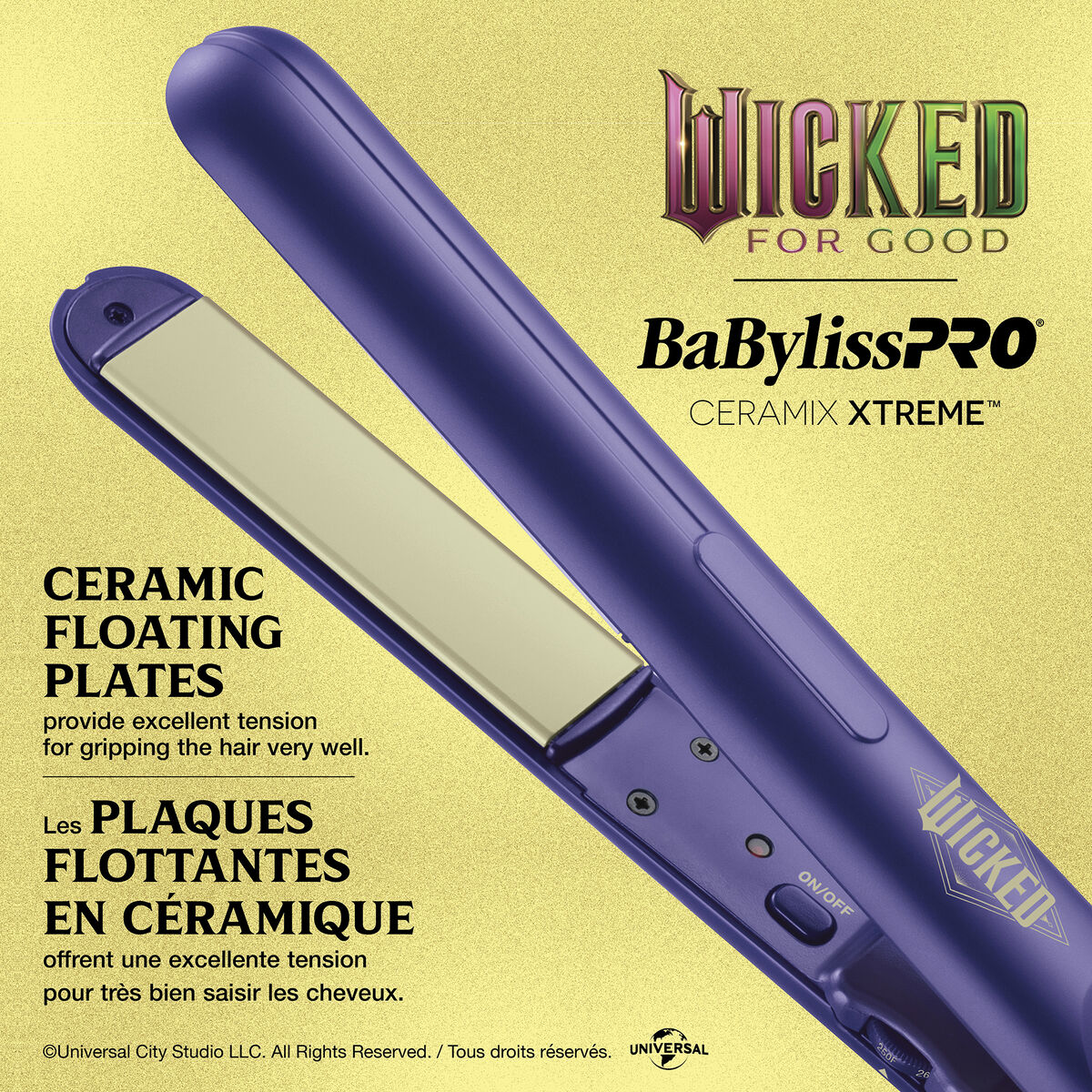 BaBylissPRO&reg; Ceramix Xtreme&trade; Wicked: For Good Glinda Fer plat de 1 po, , hi-res 4