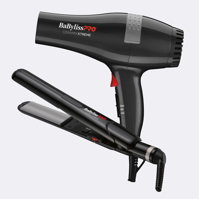 BaBylissPRO® Ceramix Xtreme™ Hairdryer and Flat Iron Duo, , hi-res image number 0