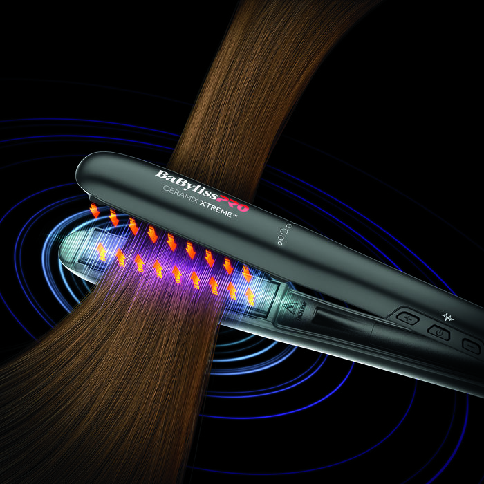 BaBylissPRO® Ceramix Xtreme™ 1" Vibrating Ceramic Flat Iron, , hi-res image number 3