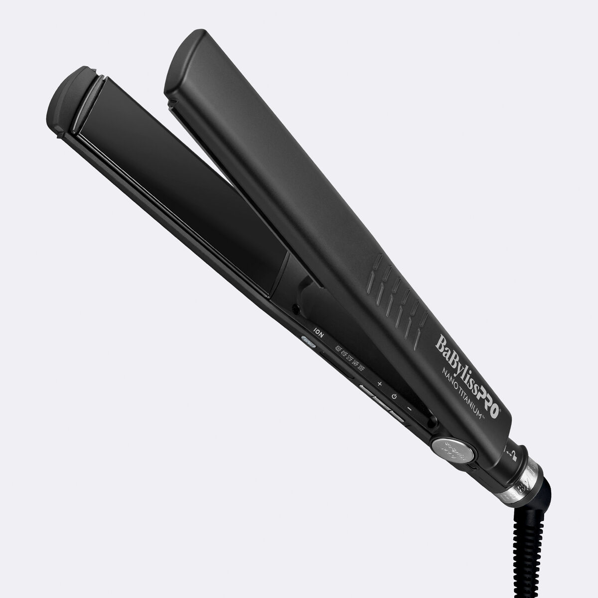 BaBylissPRO&reg; Nano Titanium&trade; 1-1/4" Dual Ionic Flat Iron (Black), , large 1