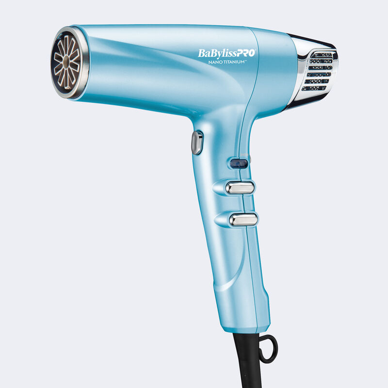 BaBylissPRO&reg; Nano Titanium&trade; Dual Ionic High-Speed Hairdryer (Blue), , medium