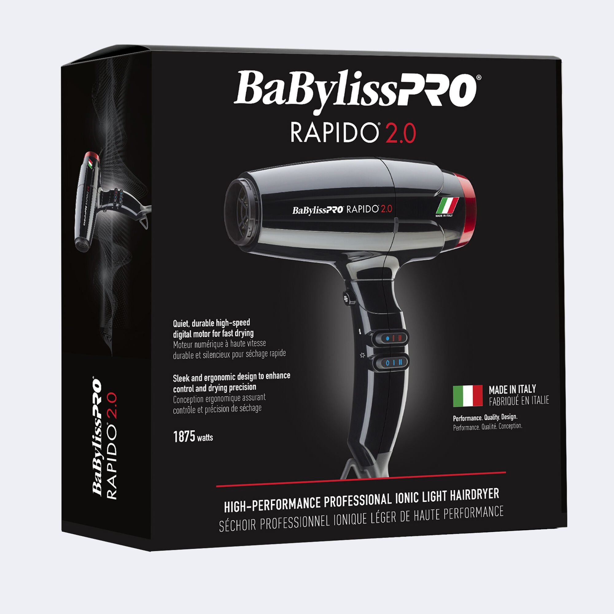 BaBylissPRO® Rapido® 2.0 High-performance professional ionic light