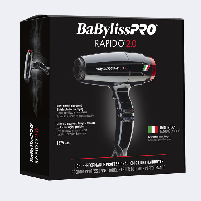 BaBylissPRO&reg; Rapido&reg; 2.0 S&eacute;choir professionnel ionique l&eacute;ger de haute performance, , hi-res image number 7