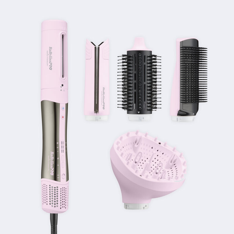 BaBylissPRO&reg; Nano Titanium&trade; STYLE/SWITCH&trade; S&eacute;choir multi-coiffant ionique (S&eacute;rie Limit&eacute;e Rose), , hi-res