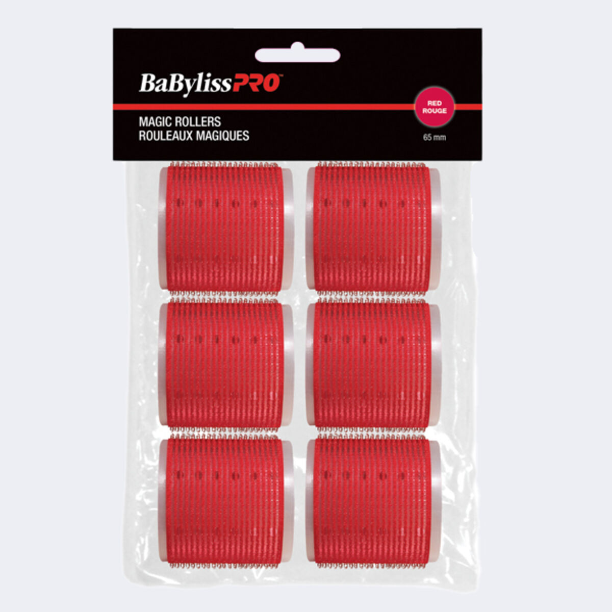 BaBylissPRO&reg; ROULEAUX &laquo; MAGIQUES &raquo; AUTOFIXANTS (Rouge, 65 mm), , large 2