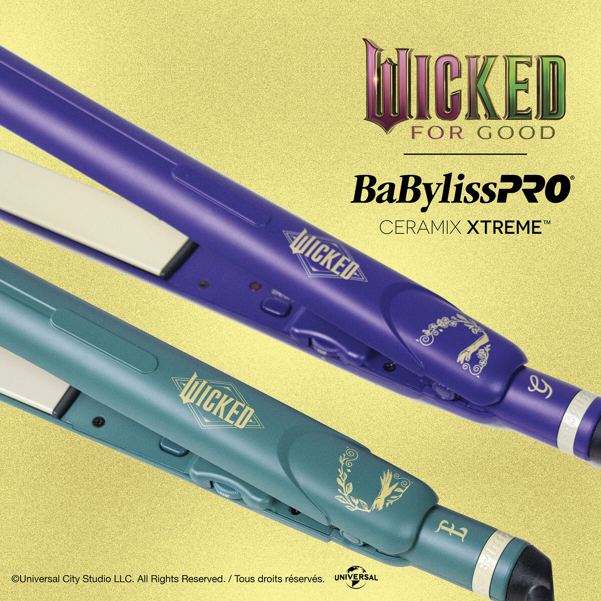 BaBylissPRO&reg; Ceramix Xtreme&trade; Wicked: For Good Elphaba 1" Flat Iron, , hi-res 7