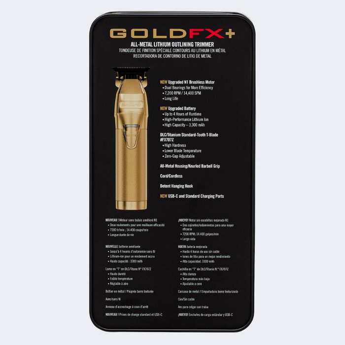 BaBylissPRO® GOLDFX+ SKELETON METAL LITHIUM TRIMMER, , hi-res image number 6