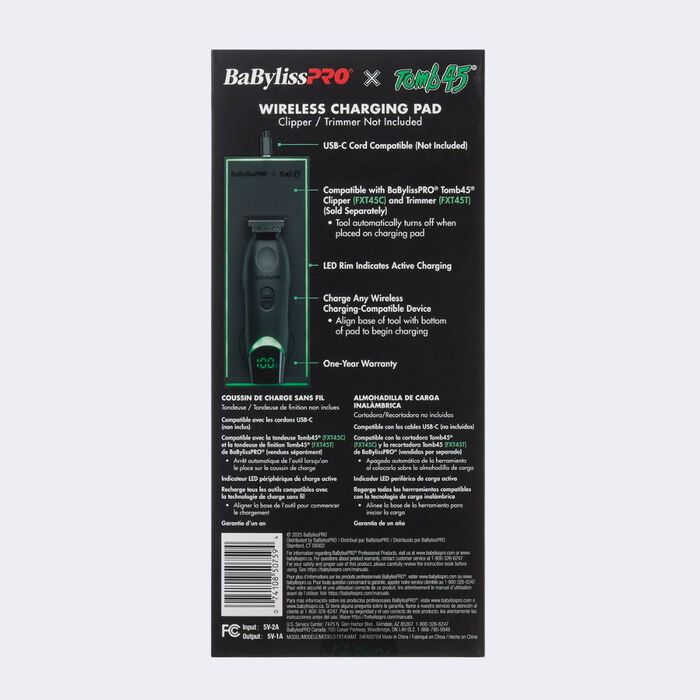 BaBylissPRO® x Tomb45® Wireless-Charging Pad, , hi-res image number 5