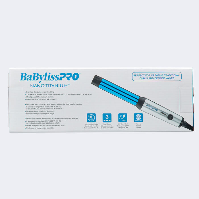 BaBylissPRO® Nano Titanium™ Fer à friser sans pince compact de 1 po, , hi-res image number 2