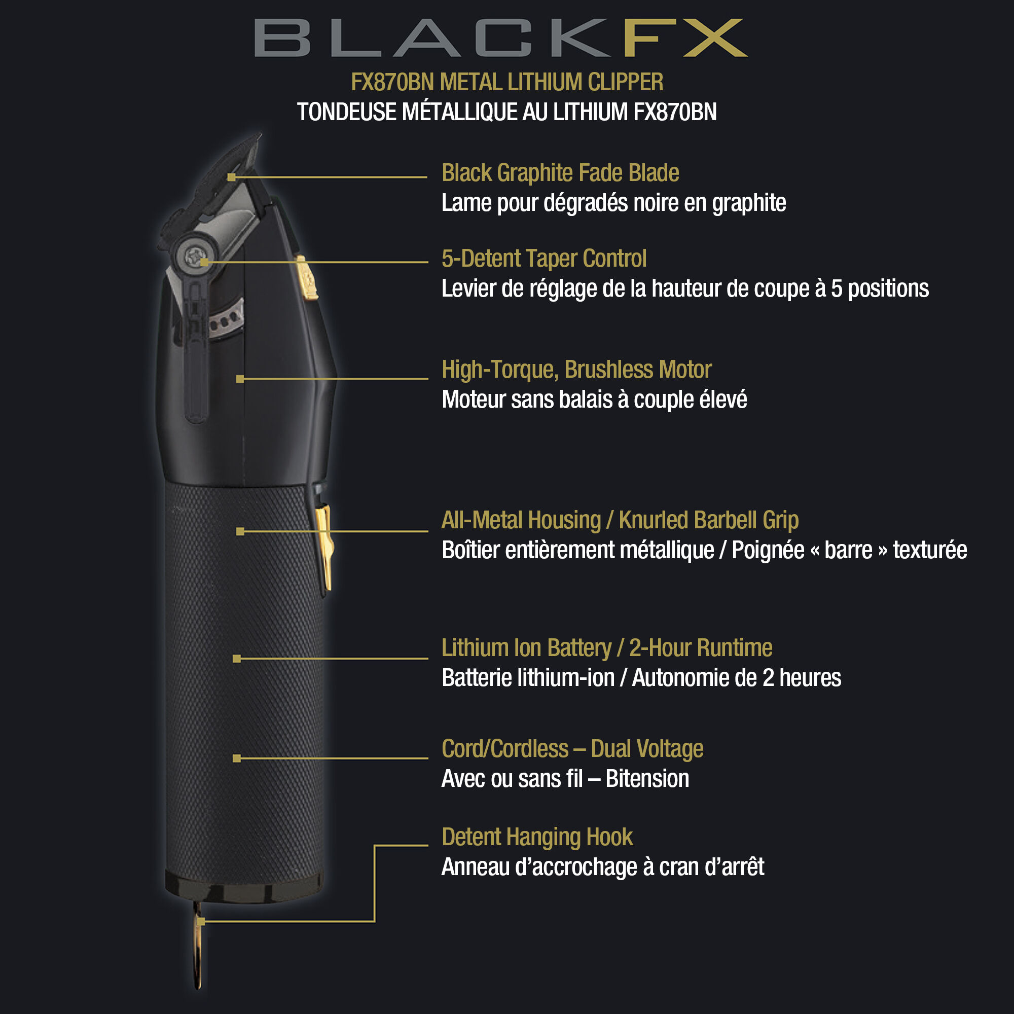 BaBylissPRO BLACKFX Clipper