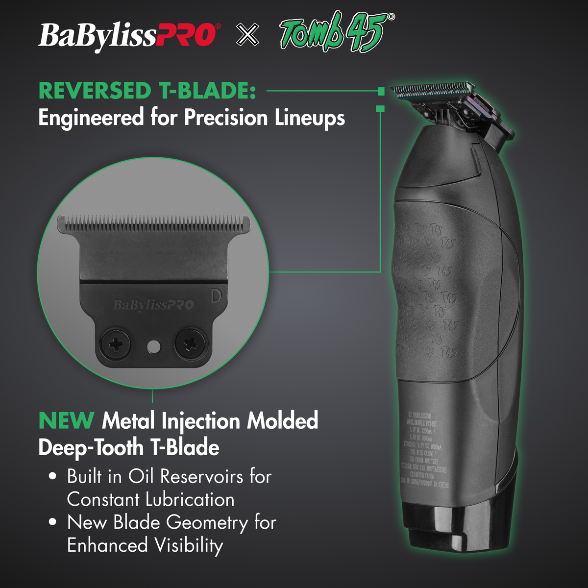 BaBylissPRO&reg; x Tomb45&reg; Tondeuse de finition &agrave; chargement sans fil, , hi-res 5