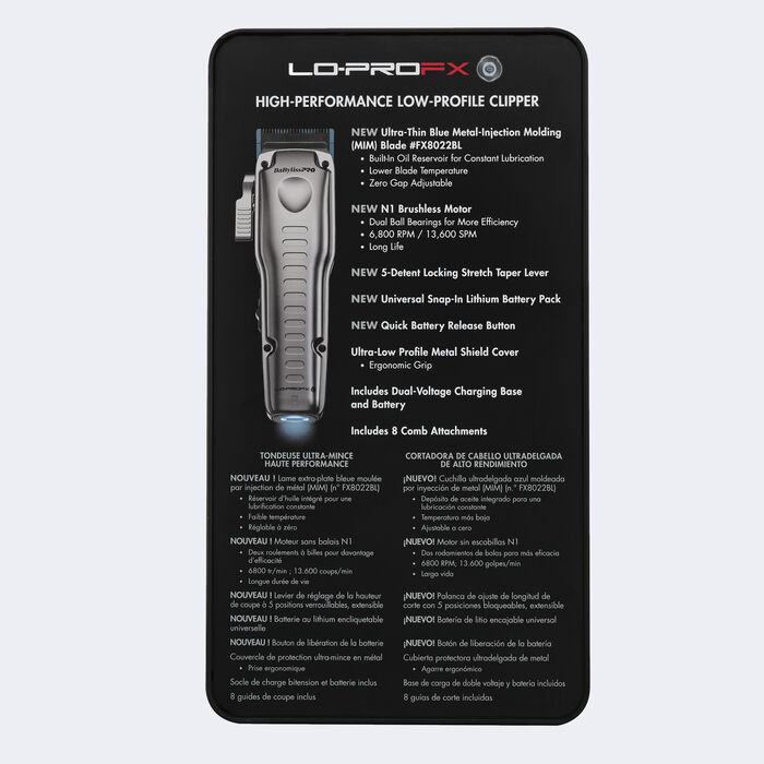 BaBylissPRO® FXONE™ Lo-ProFX High Performance Low-Profile Clipper, , hi-res image number 4