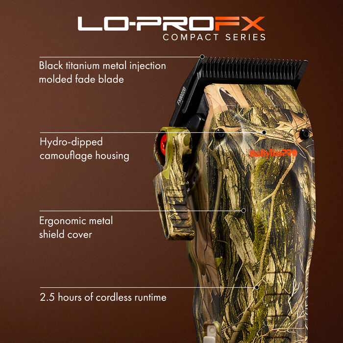 BaBylissPRO&reg; LO-PROFX COMPACT SERIES Tondeuse haute performance compacte (Camou - S&eacute;rie Limit&eacute;e), , hi-res image number 5