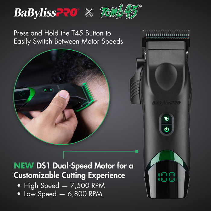 BaBylissPRO® x Tomb45® Wireless-Charging Clipper, , hi-res image number 3