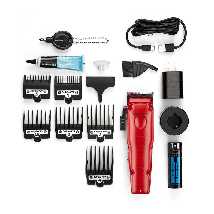 BaBylissPRO® FXONE™ Lo-ProFX High Performance Low-Profile Clipper (Red), , hi-res image number 3