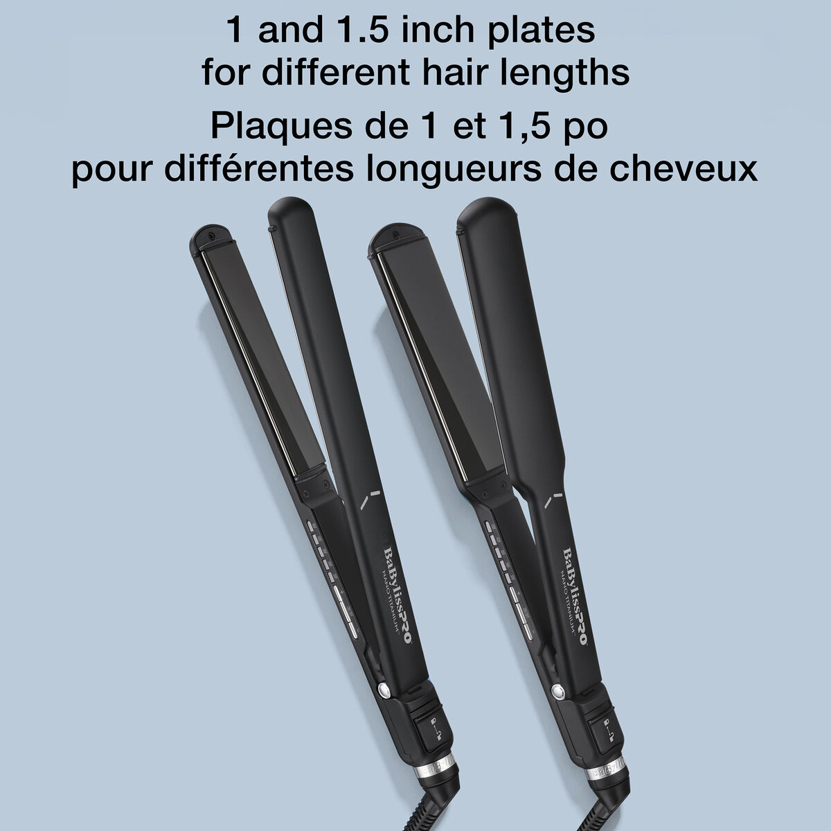 BaBylissPRO&reg; Nano Titanium&trade; Fer plat ultra mince de 1-1/2 po (Noir), , hi-res 5
