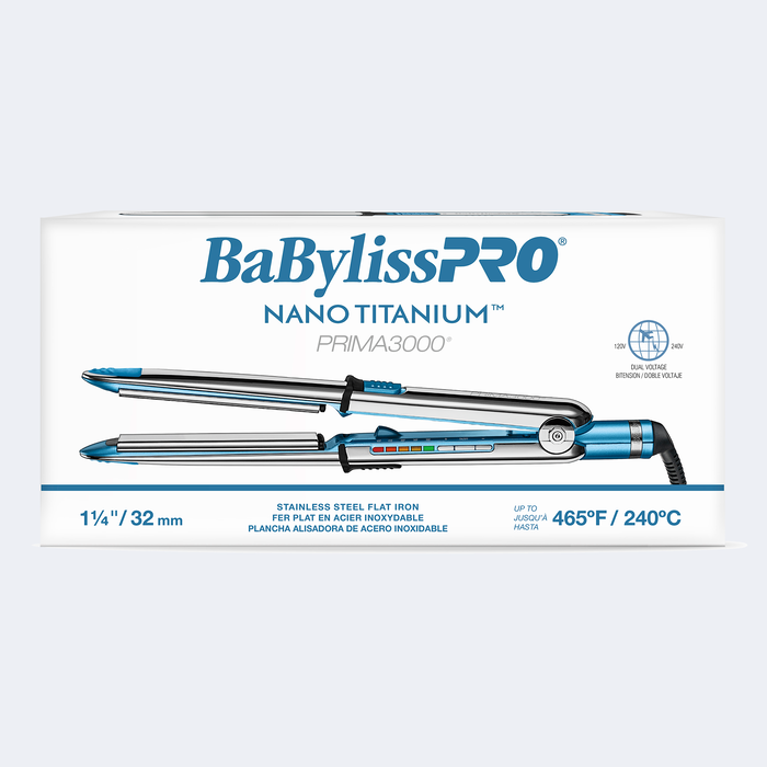 BaBylissPRO® Nano Titanium™ Prima3000® 1¼" Ionic Styling Iron, , hi-res image number 3