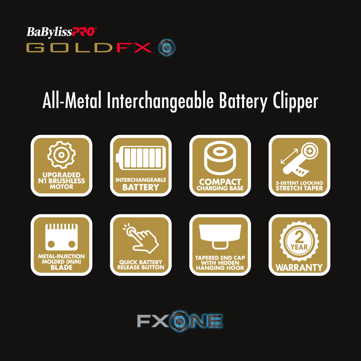BaBylissPRO&reg; FXONE&trade; Tondeuse GOLDFX, , hi-res 6