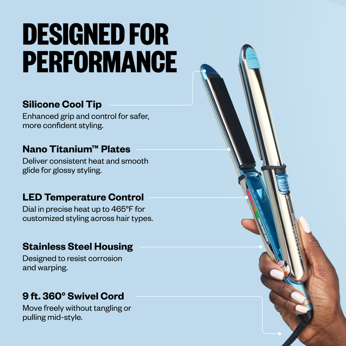 BaBylissPRO&reg; Nano Titanium&trade; Prima3000&reg; 1&frac14;" Ionic Styling Iron, , hi-res image number 5