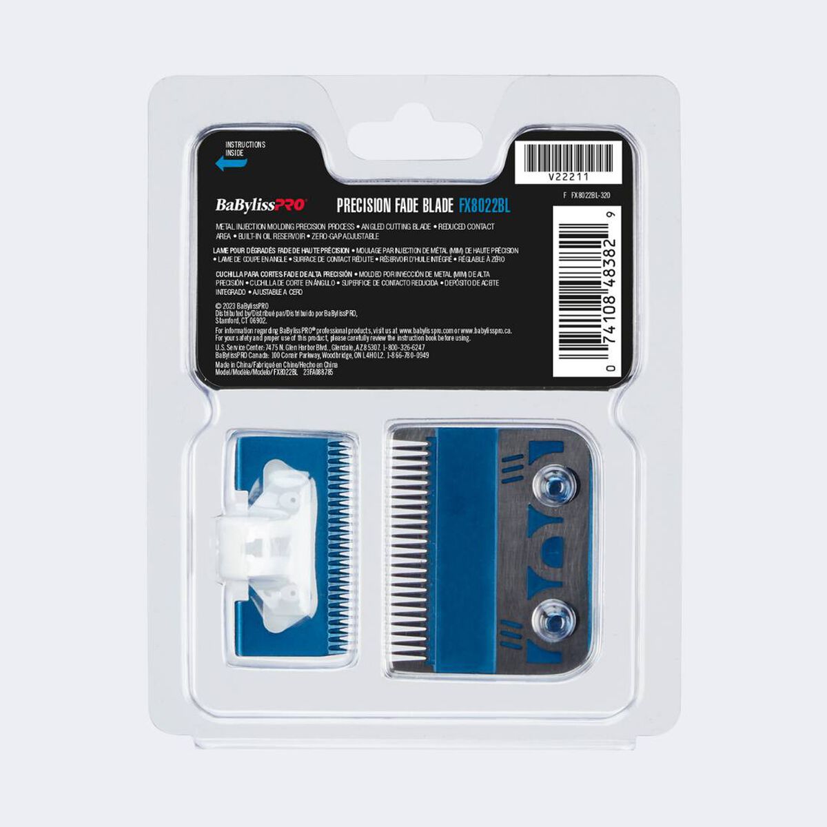 BaBylissPRO&reg; Blue Titanium Metal-Injection Molded (MIM) Precision Fade Blade (22 teeth), , hi-res 5