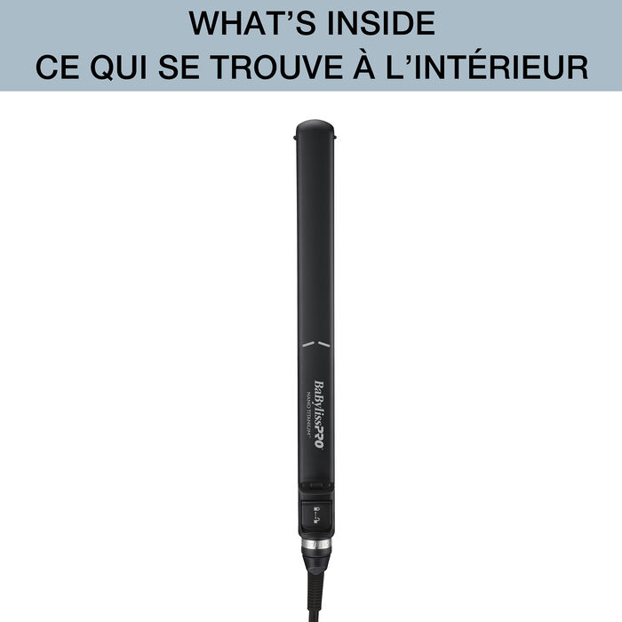 BaBylissPRO&reg; Nano Titanium&trade; 1" Ultra Slim Flat Iron (Black), , hi-res image number 7