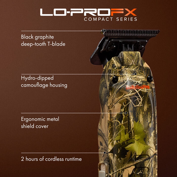 BaBylissPRO&reg; Limited Edition Camo Collection LO-PROFX Compact Trimmer, , hi-res image number 5
