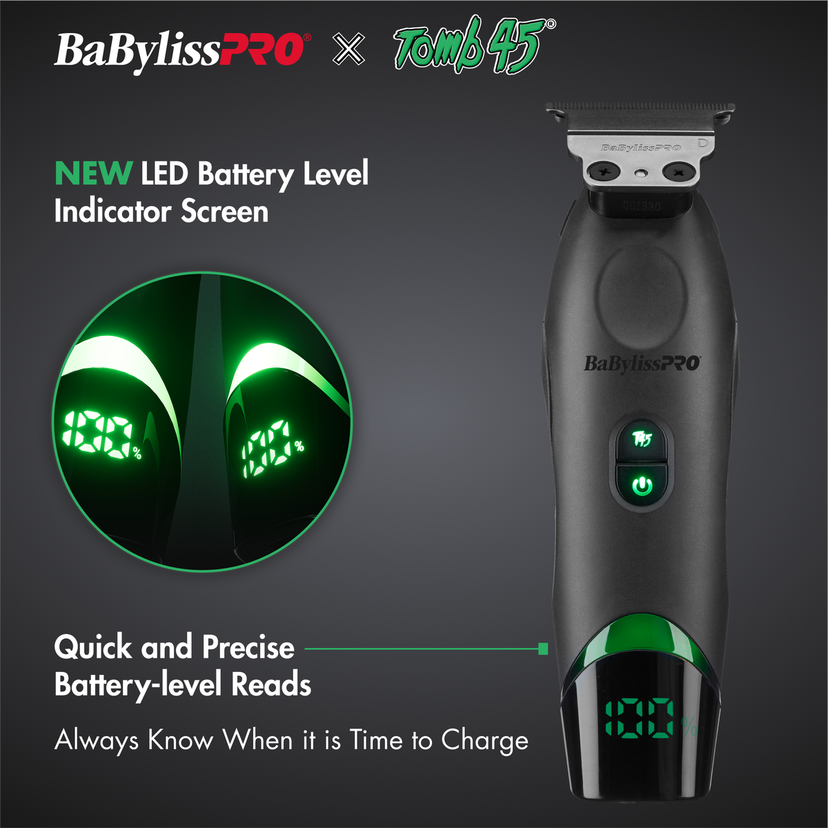 BaBylissPRO&reg; x Tomb45&reg; Tondeuse de finition &agrave; chargement sans fil, , hi-res 6