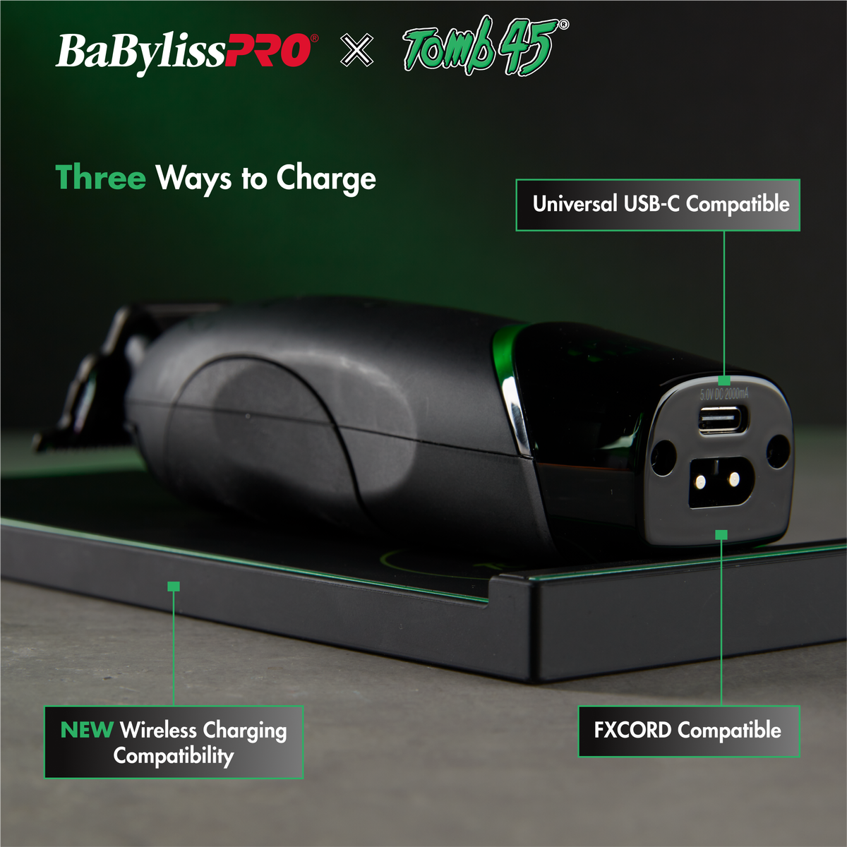 BaBylissPRO&reg; x Tomb45&reg; Tondeuse de finition &agrave; chargement sans fil, , hi-res 4