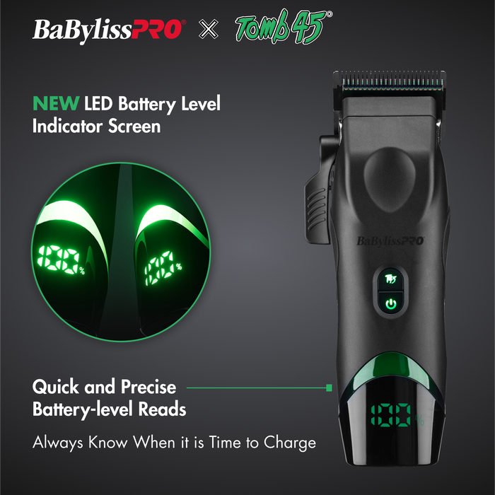 BaBylissPRO® x Tomb45® Wireless-Charging Clipper, , hi-res image number 5