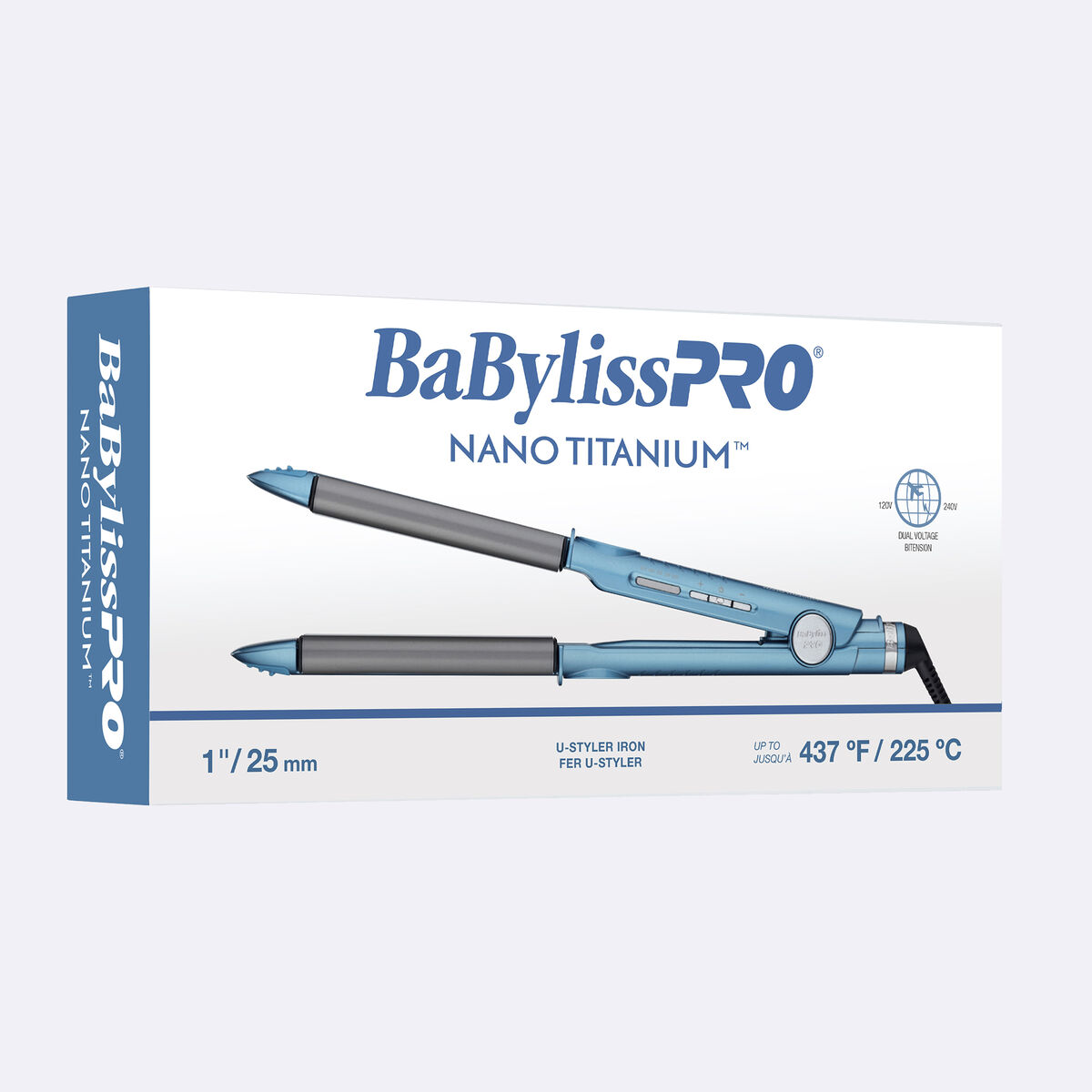 BaBylissPRO&reg; Nano Titanium&trade; 1" U-Styler Iron, , hi-res 3