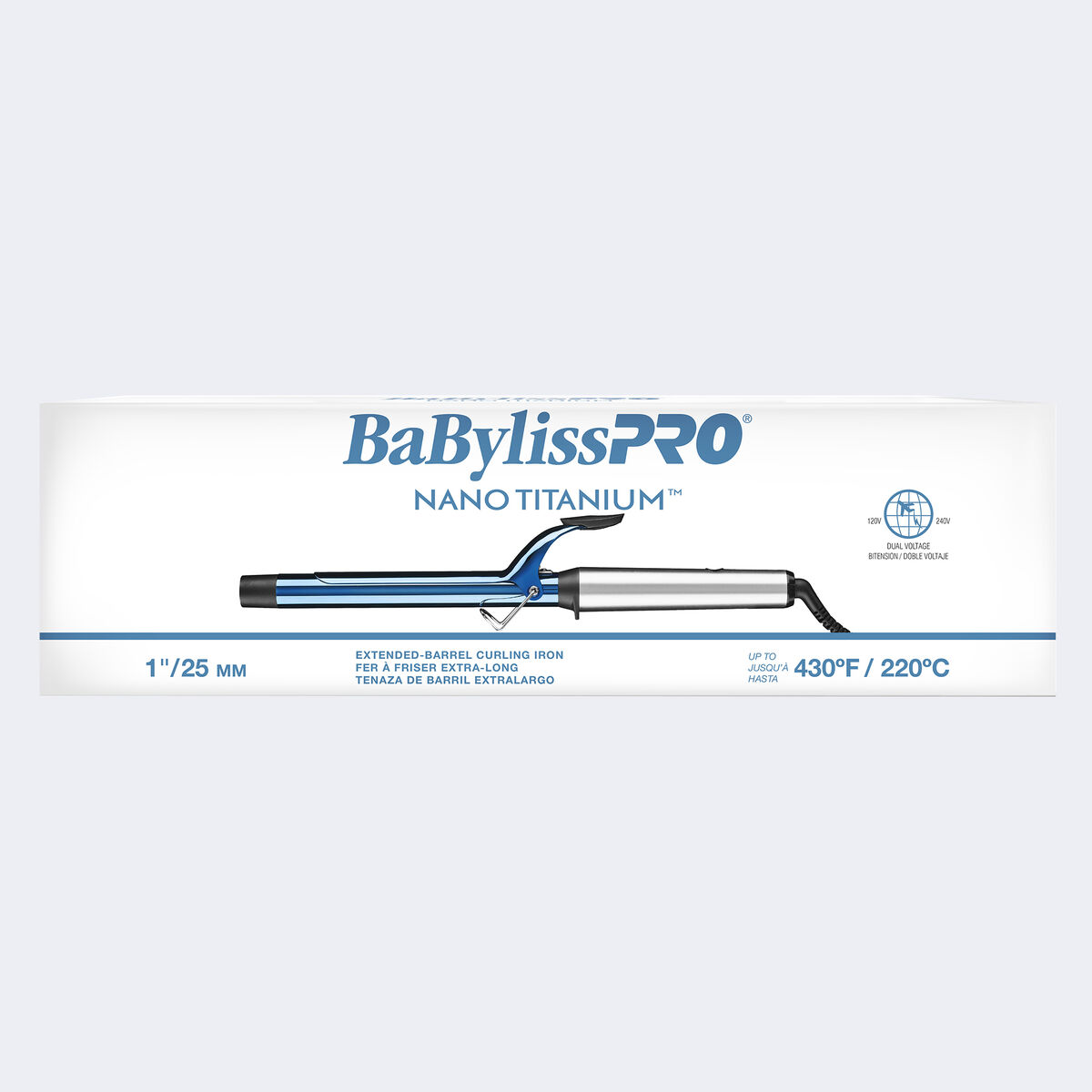 BaBylissPRO&reg; Nano Titanium&trade; Fer &agrave; friser extra-long 1 po, , hi-res 2