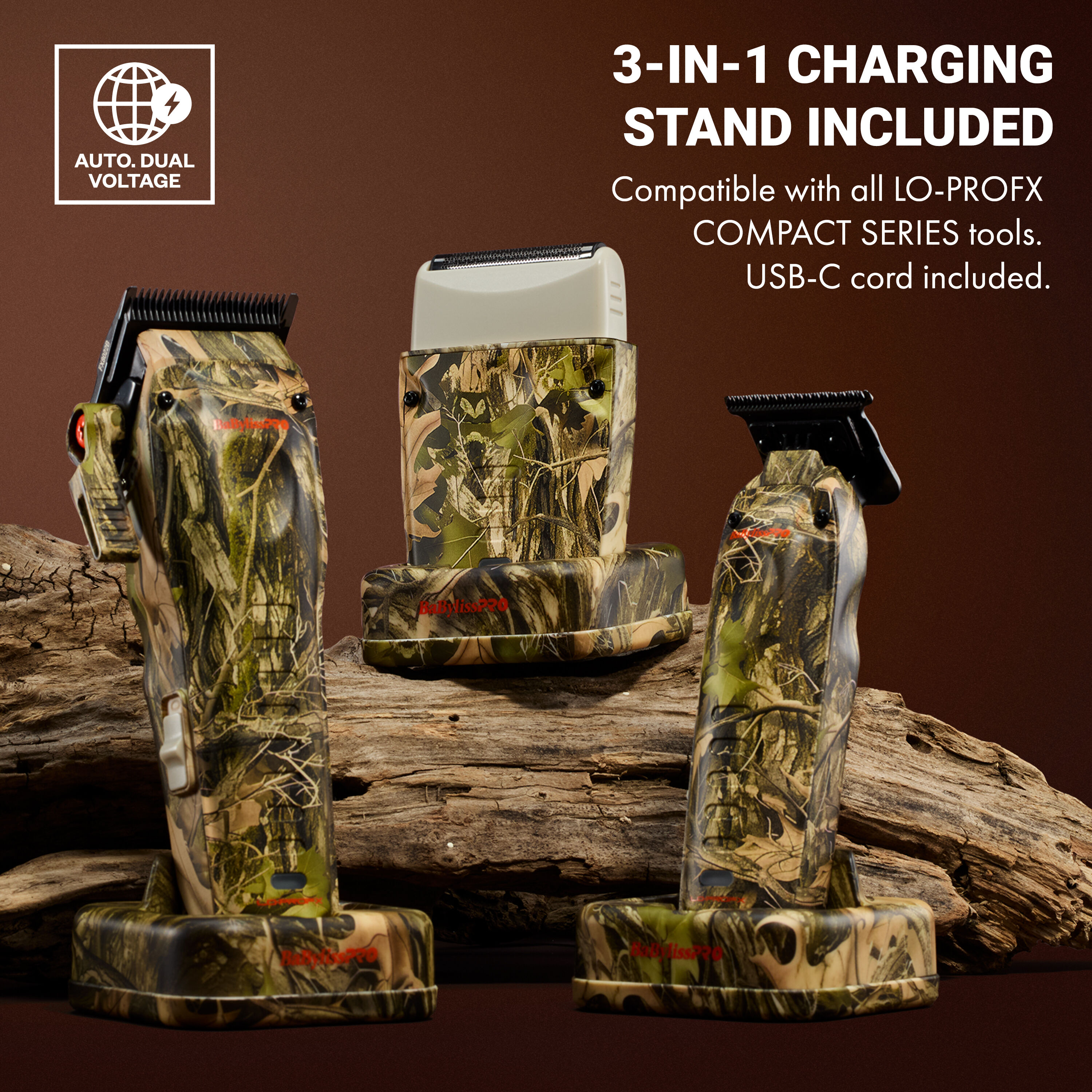 BaBylissPRO 限定バリカン トリマーセット カメレオン LO-PROFX Compact Clipper (Camo) | BaBylissPRO