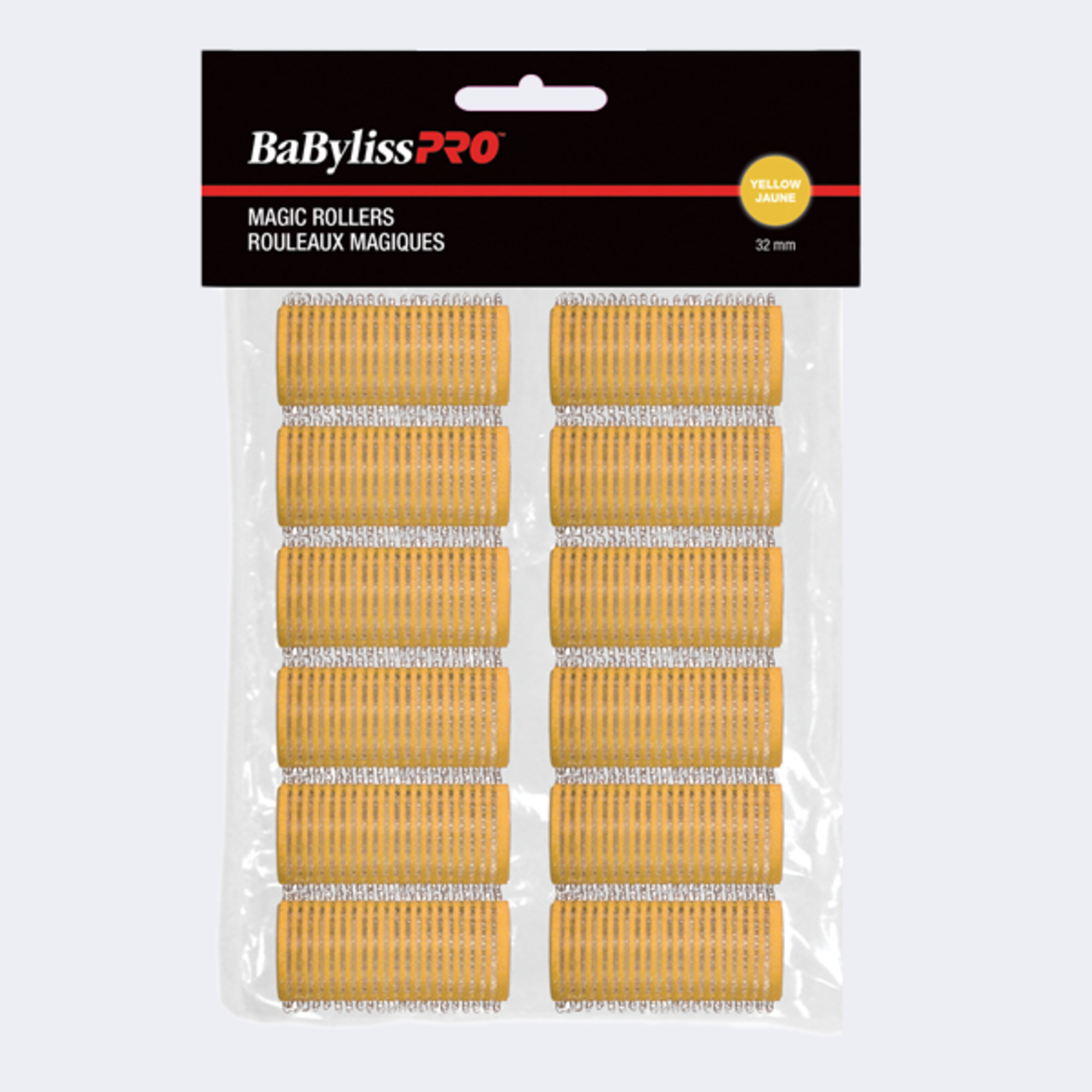 BaBylissPRO® ROULEAUX « MAGIQUES » AUTOFIXANTS (Jaune, 32 mm), , large image number 1
