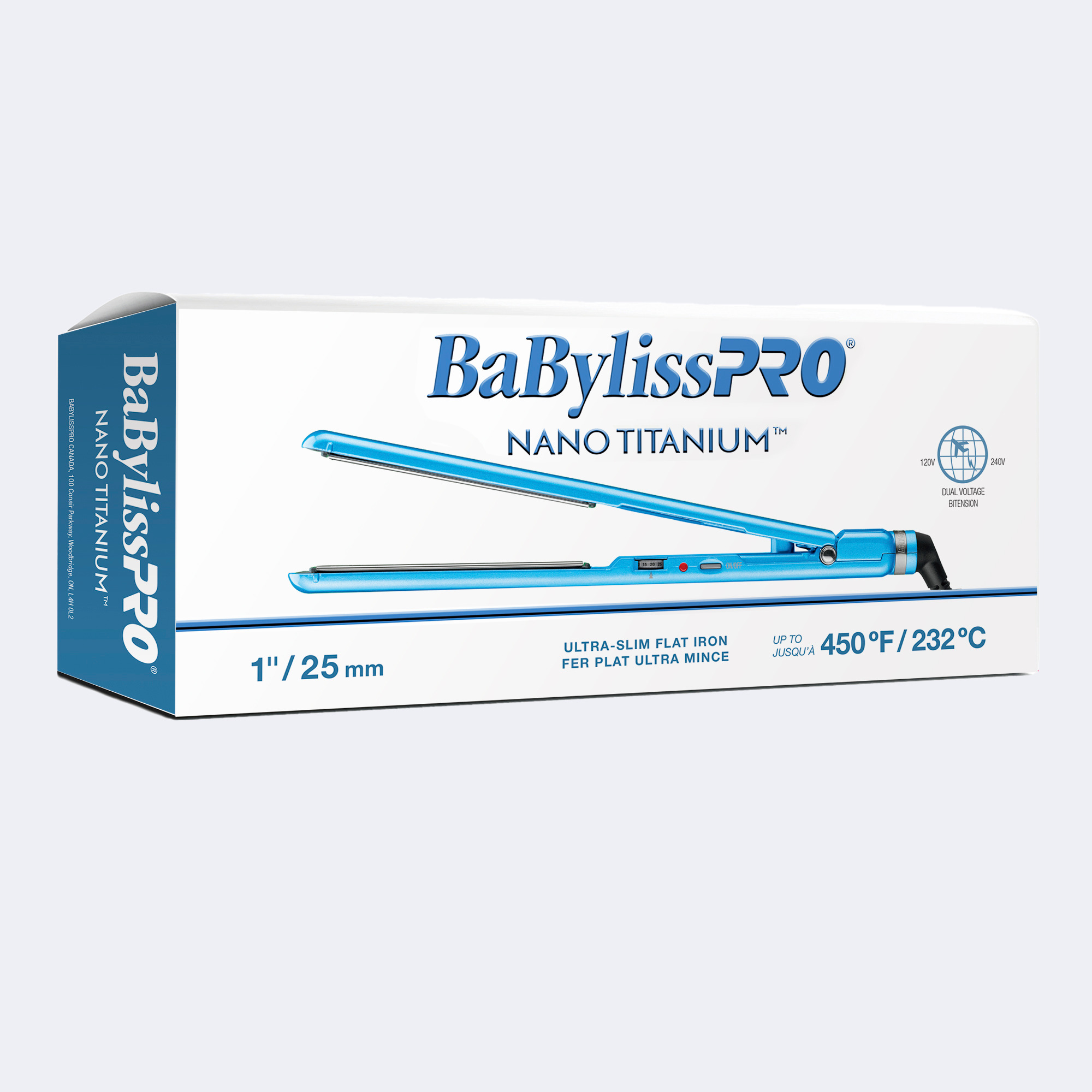 BaBylissPRO® Nano Titanium™ 1” Ultra Slim Flat Iron, , large image number 1