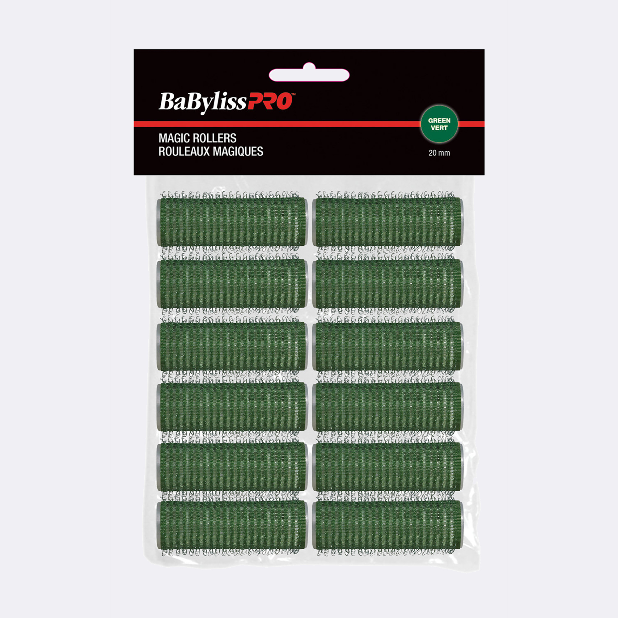 BaBylissPRO® ROULEAUX « MAGIQUES » AUTOFIXANTS (Vert, 20 mm), , large image number 1
