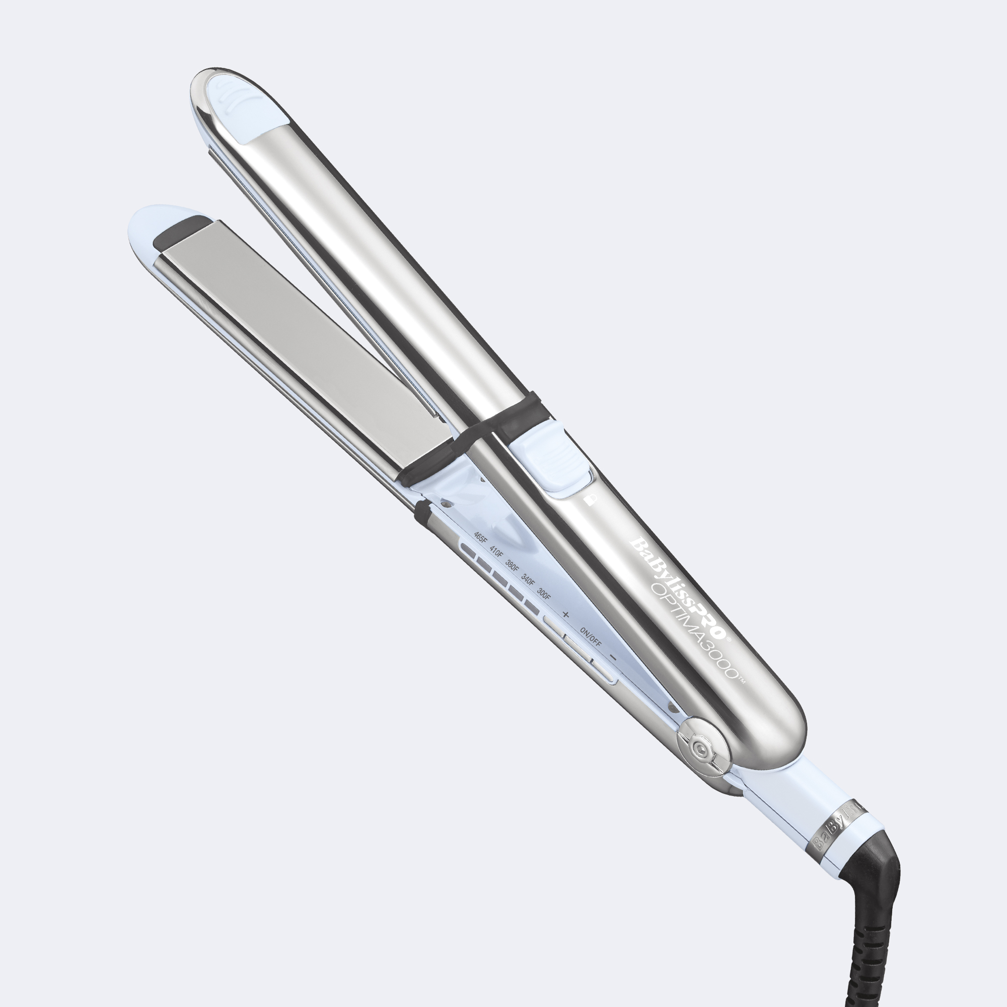 BaBylissPRO&reg; Nano Titanium&trade; Optima 1-1/4&rdquo; Stainless Steel Flat Iron (Iced Blue - Limited Edition)