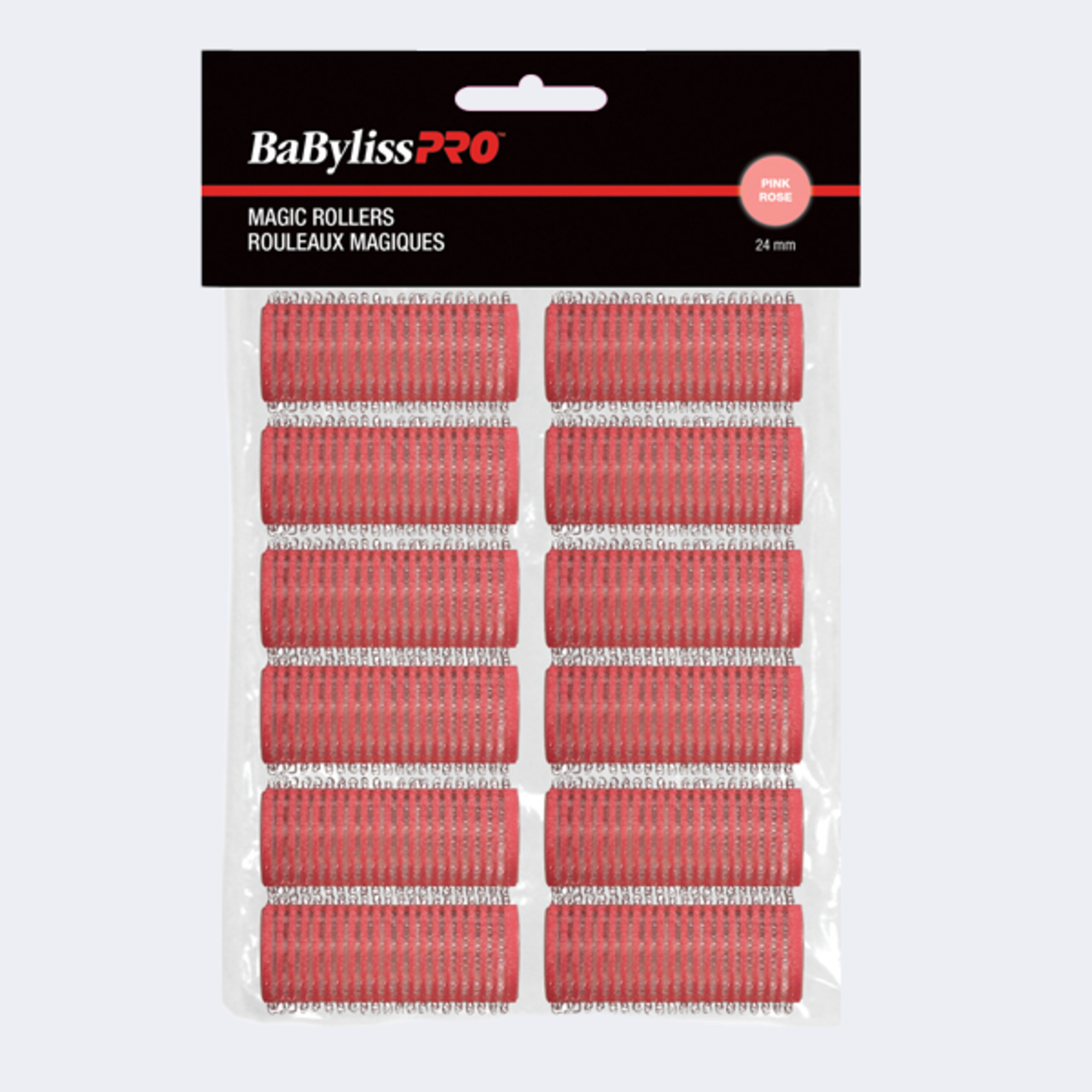 BaBylissPRO® ROULEAUX « MAGIQUES » AUTOFIXANTS (Rose, 24 mm), , large image number 1